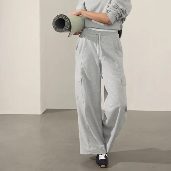 Athleta Light Gray Women's Joggers - Picture 1 of 7